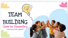 Team Building Class for Elementary PPT Slide 1