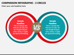 Comparison Infographic - 2 Circles PPT Slide 1