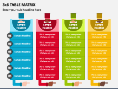 3x6 Table Matrix PPT Slide 1