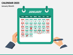 Calendar 2023 Type 1 PPT Slide 1