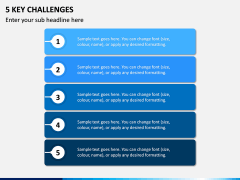 5 Key Challenges PPT Slide 1