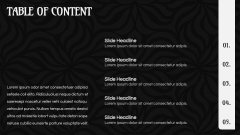 Black and White Presentation Theme PPT Slide 2