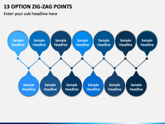 13 Option Zig-zag Points PPT Slide 2