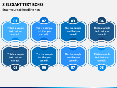 8 Elegant Text Boxes PPT Slide 2