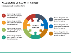 7 Segments Circle with Arrow PPT Slide 2