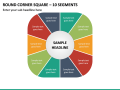 Round Corner Square - 10 Segments PPT Slide 2