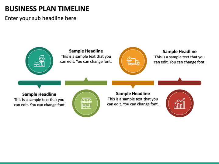 Business Plan Timeline PowerPoint Template | SketchBubble