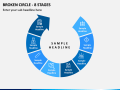 Broken Circle - 8 Stages PPT Slide 1