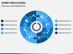 8 Part Circle Puzzle PPT Slide 1