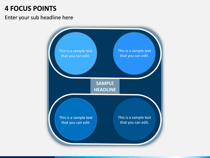 4 Focus Points PPT Slide 1