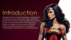 Wonder Woman Presentation Theme PPT Slide 3