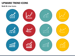 Upward Trend Icons PPT Slide 1
