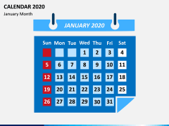 Calendar 2020 - Type 2 PPT Slide 1