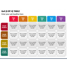 6x3 Table for PowerPoint and Google Slides