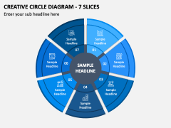 Creative Circle Diagram - 7 Slices PPT Slide 2