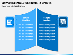 Curved Rectangle Text Boxes - 2 Options PPT Slide 2