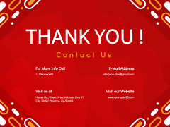 Red Creative Presentation Template PPT Slide 15