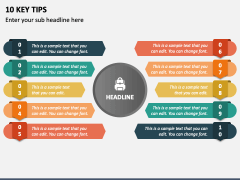 10 Key Tips PowerPoint Presentation Slides - PPT Template