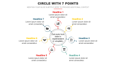 Circle with 7 Points PPT Slide 1