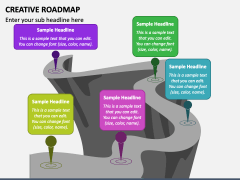 Creative Roadmap PPT Slide 3