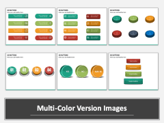 3d Buttons Multicolor Combined