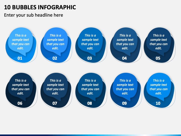 10 Bubbles Infographic PPT Slide 1