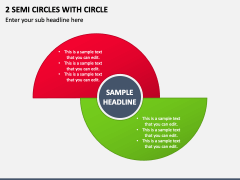 2 Semi Circles with Circle PPT Slide 1