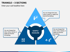 Triangle - 3 Sections PPT Slide 1