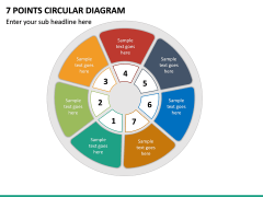 7 Points Circular Diagram PPT Slide 2