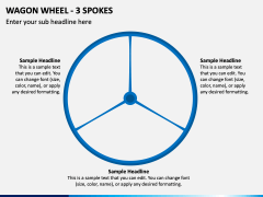 Wagon Wheel - 3 Spokes PPT Slide 1
