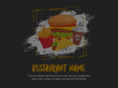 Restaurant Theme Animated Presentation - SketchBubble