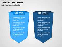 2 Elegant Text Boxes PPT Slide 1
