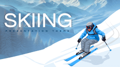 Skiing Theme PPT Slide 1