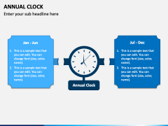 Annual Clock PPT Slide 1