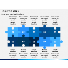 Square Puzzle PowerPoint Templates - PPT Slides | SketchBubble