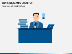 Working Man Character PPT Slide 1