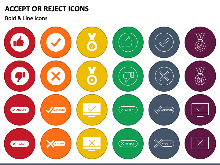 accept reject icon