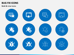 Bug Fix Icons PPT Slide 2