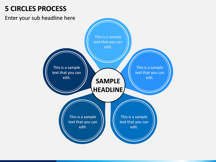 5 Circles Process PPT Slide 1