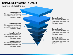 3D Inverse Pyramid - 7 Layers PPT Slide 1