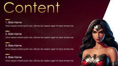 Wonder Woman Presentation Theme PPT Slide 2