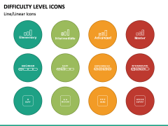 Difficulty Level Icons PPT Slide 4
