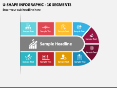 U-shape Infographic - 10 Segments PPT Slide 2