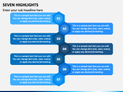 Seven Highlights PPT Slide 1