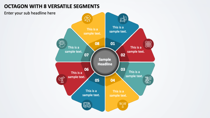 Octagon with 8 Versatile Segments PPT Slide 1
