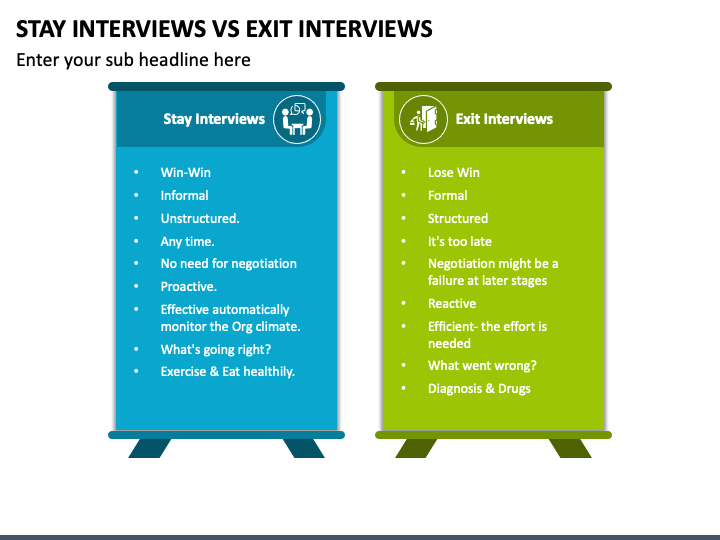 Stay Interviews Vs Exit Interviews PPT Slide 1