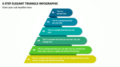 6 Step Elegant Triangle Infographic PPT Slide 1