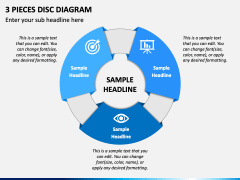 3 Pieces Disc Diagram PPT Slide 2