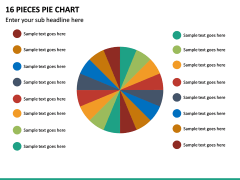 16 Pieces Pie Chart PPT Slide 2