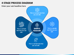 4 Stage Process Diagram PPT Slide 1